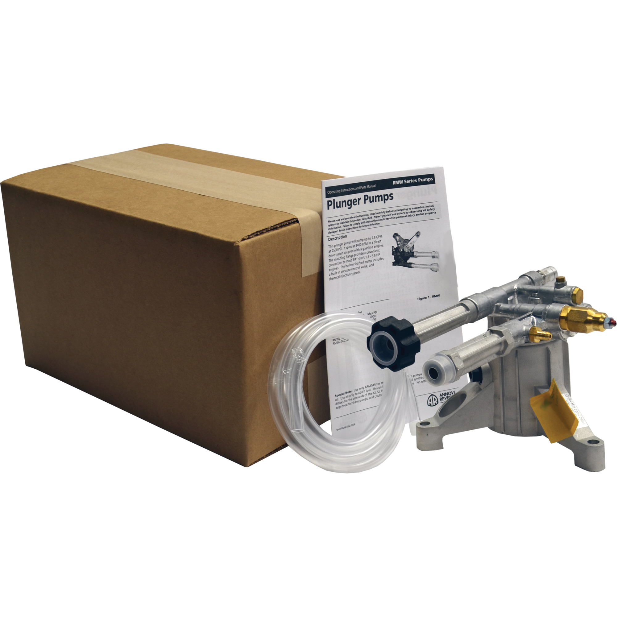 AR North America Axial Radial Drive Pressure Washer Pump, 2400 PSI, 2.2 GPM, Gas, Model# RMW22G24-EZ-PKG